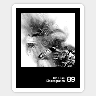 The Cure - Disintegration / Minimal Graphic Artwork Design Sticker